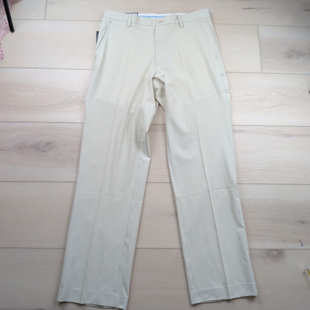 NEW FootJoy Performance Golf Pants Stone Beige Mens 34x34 Stretch 24103